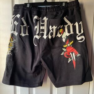 COPY - Ed Hardy Jogger Shorts Never Worn Black Small
